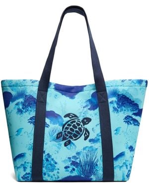 Vilebrequin Printed Beach Bag - Blue