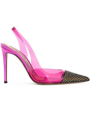 Alexandre Vauthier Escarpins À Ornements En Cristal 105 Mm - Rose