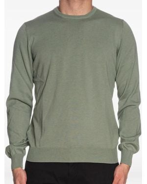 Gran Sasso Cotton Crew-Neck Jumper - Green