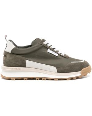 Thom Browne Alumni Suede Trainers - Green
