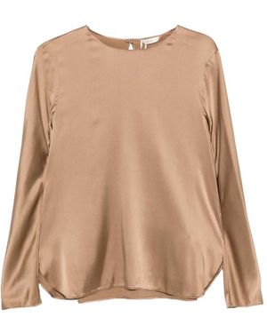 Max Mara Long-Sleeve Blouse - Natural