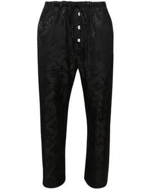 Bode Hose Mit Jacquardmuster - Schwarz