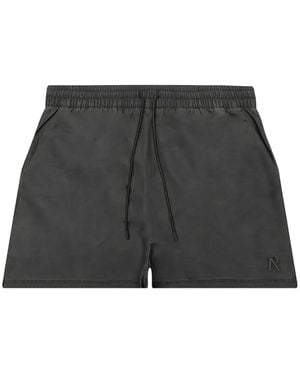 Represent Smart Logo-Embroidered Swim Shorts - Grey