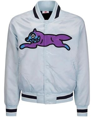 ICECREAM Running Dog Satin Bomber Jacket - Grey