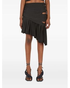 DI PETSA Oracle Cut-Out Mini Skirt - Black