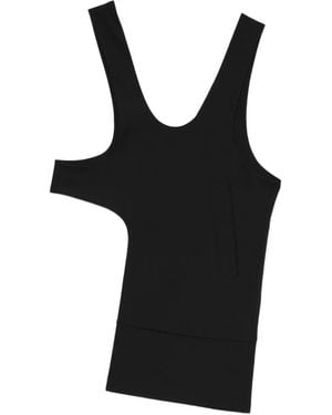 Enfold Asymmetrisches Tanktop - Schwarz