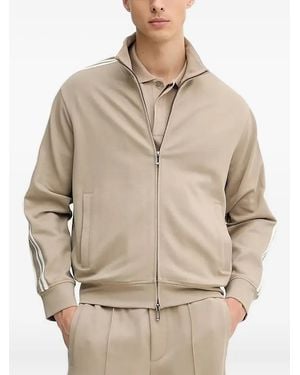 Emporio Armani ストライプディテール セーター - ナチュラル