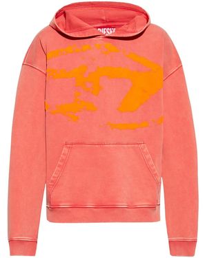 DIESEL S-Boxt-Hood-R10 Hoodie - Oranje