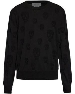 McQueen Skull-Pattern Sweater - Black