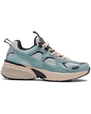 HIDE & JACK Chunky Sneakers Met Mesh Vlakken - Blauw