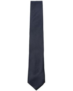 Canali Cravatta Con Motivo Geometrico - Blu