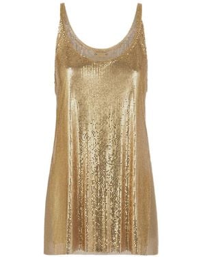 Rabanne Mesh Tank Top - Natural