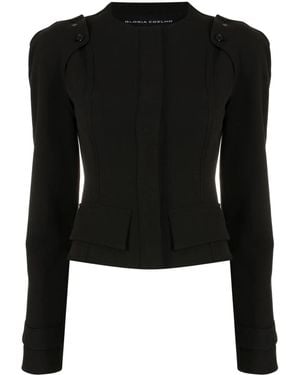 Gloria Coelho Detachable-Sleeve Jacket - Black
