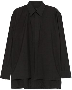 JOE CHIA Camisa Hawat a capas - Negro