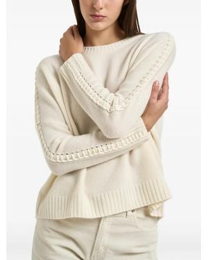 Kujten Braided-Detail Jumper - Natural