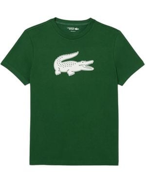 Lacoste T-Shirt mit Krokodil-Logo - Grün