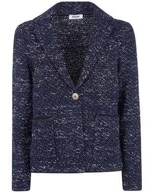 Base London Button Jacket - Blue