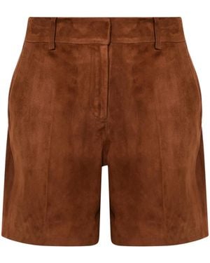 Ermanno Scervino スエード ショートパンツ - ブラウン