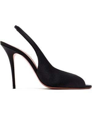 AMINA MUADDI Kristina Slingback Peep-Toe Court Shoes - Black