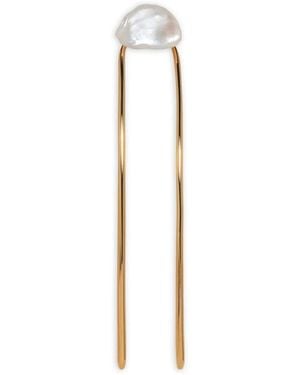 Jennifer Behr Rita Pearl-Embellished Hair Pin - White