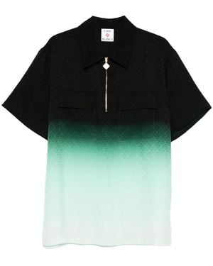 CASABLANCA Polo texturizado con cremallera - Verde