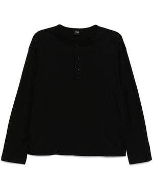 TEAM WANG design Choices Henley T-Shirt - Black