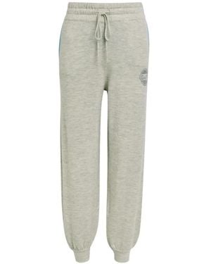 AN-Y1 Drawstring-Fastening Track Trousers - Grey