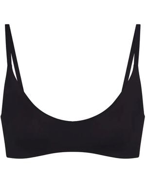 Skims Matte Scoop Bra - Black