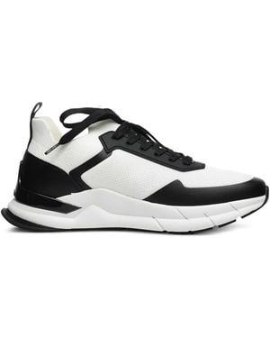 Calvin Klein Knit-panelled sneakers - Weiß