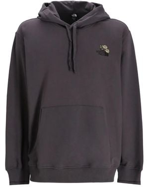 The North Face Connect Embroidered-Flower Hoodie - Black
