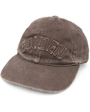 Golden Goose Distressed-Effect Baseball Cap - Brown