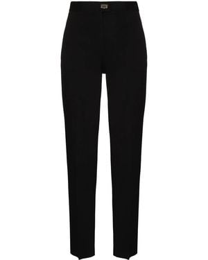 Ferragamo High-Waist Tailored Trousers - Black