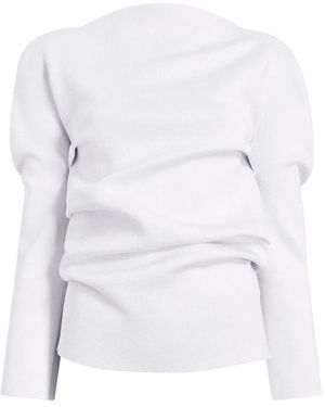 KHAITE Lovisa long-sleeve top - Weiß