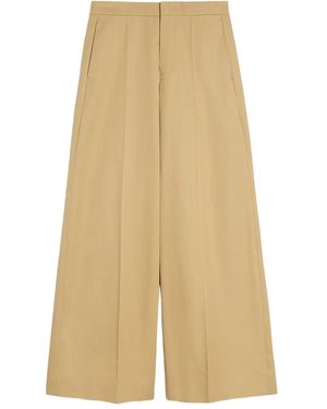Jil Sander Pressed-Crease Trousers - Natural