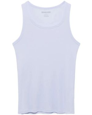Jonathan Simkhai Ribbed-Knit Tank Top - White