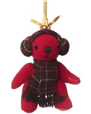 Burberry Thomas Bear Keyring - Red