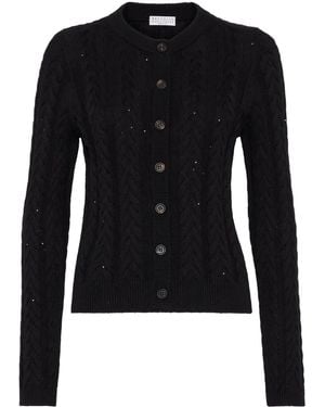 Brunello Cucinelli Cardigan Dazzling - Nero