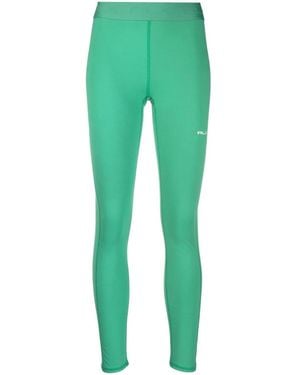 Ralph Lauren Logo-Waist Cropped Leggings - Green