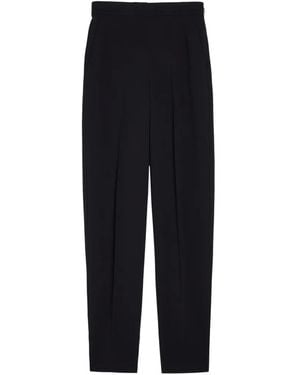 JOSEPH Pleated Trousers - Black