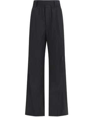 ALAINPAUL Knee Shaped Tailored Trousers - Blue