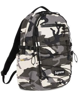 Supreme "Snow Camo" Rugzak Met Logopatch - Zwart