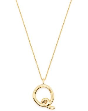 Missoma Initial 18ct Yellow -plated Vermeil Recycled Sterling-silver Pendant Necklace - Metallic