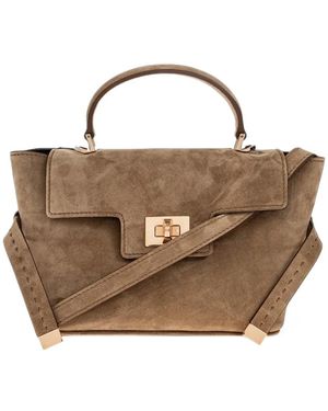 Max Mara Extra-Kleine Handtasche Aus Wildleder - Braun