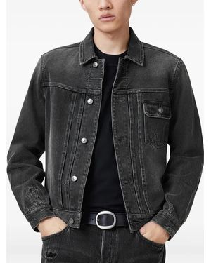 AllSaints Washed Denim Jacket - Black