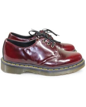 Dr. Martens 1461 Lace-Up Derby Shoes - Red