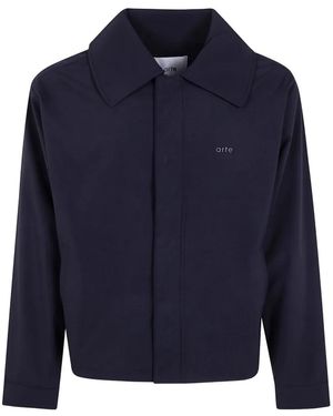 Arte' Chaqueta Con Logo Bordado - Azul