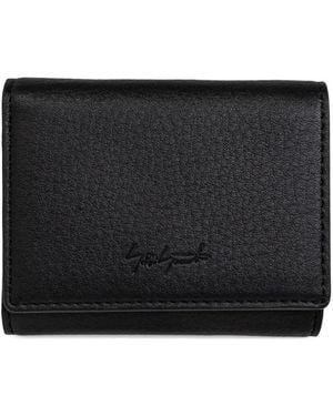 discord Yohji Yamamoto Discord Logo-Embossed Wallet - Black