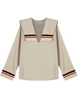 Isolda Blusa Canoa Costeira - Neutro