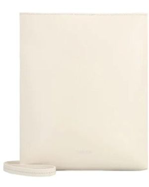 Calvin Klein Bandolera de piel - Blanco