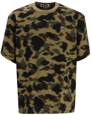 A Bathing Ape Camouflage-pattern T-shirt - Verde